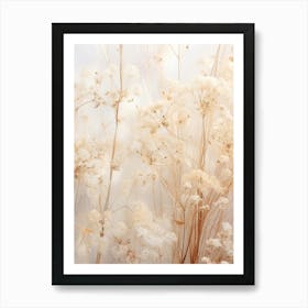 Boho Dried Flowers Babys Breath 3 Art Print