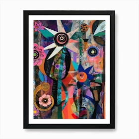 Abstract Flowers 6 Art Print