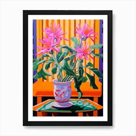 Mexican Style Cactus Illustration Easter Cactus 1 Art Print