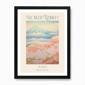 Flower Market Mount Tateyama In Toyama, Japanese Landscape 4 Poster Art Print