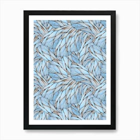 Dragonfly Wings Pattern (Watercolor) Art Print