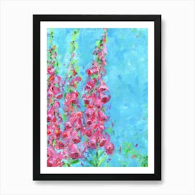 Foxgloves 1 Art Print