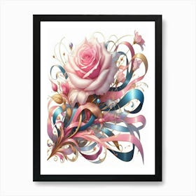 Pink Rose 7 Art Print