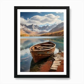 Boat On The Lake 23 Art Print