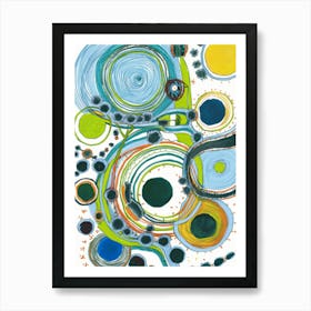 Circles And Swirls Art Print