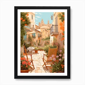 Mallorca Spain 3 Illustration Art Print