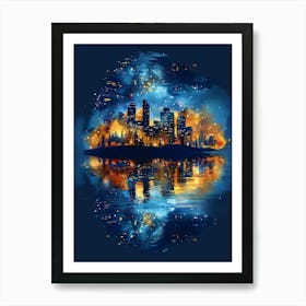 City Skyline Art Print