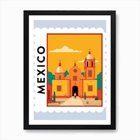 Mexico 1 Travel Stamp Poster Art Print