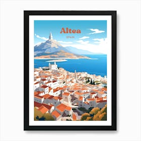 Altea Costa Blanca Spain Travel Art Art Print