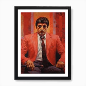 Gangster Art Tony Montana Scarface Art Print