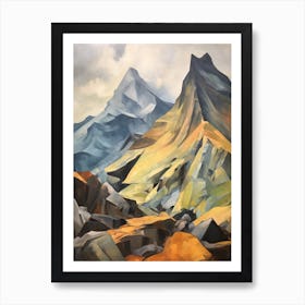 Crinkle Crags England 1 Mountain Painting Art Print