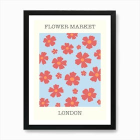 Flower Market London  Art Print