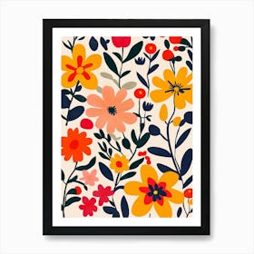 Floral Pattern 9 Art Print