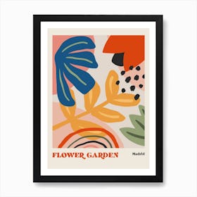 Flower Garden Madrid Art Print