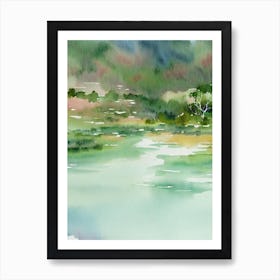 Kakadu National Park Australia Water Colour Poster Art Print