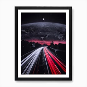 Traffic Road To Sky Earth Art Print