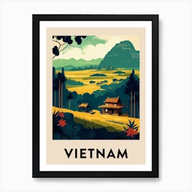 Vietnam Affiche Vintage pour Salon