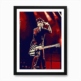 Billie Joe Armstrong green day music band Art Print