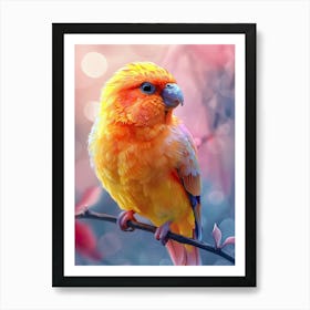 Colorful Parrot Art Print