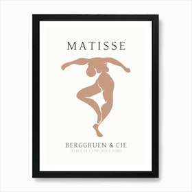 Henri Matisse Neutral Pink Figure Print Art Print