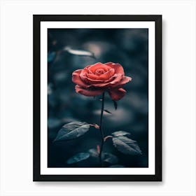 Rose In The Dark 14 Art Print