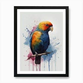 Colorful Parrot Canvas Print Art Print