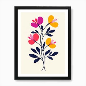 Flowers On A Branch Art Print