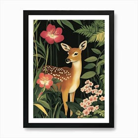 Deer In The Jungle Poster