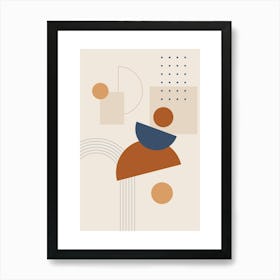 Abstract Geometric Print 1 Art Print