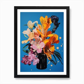 Surreal Florals Freesia 2 Flower Painting Art Print