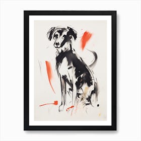 Dog In Ink Art Print