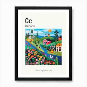 Kids Travel Alphabet  Canada 1 Art Print