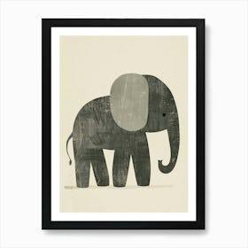 Elephant Canvas Print Art Print