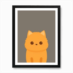 Orange Cat 9 Art Print