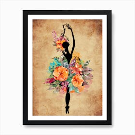 Dancing With Flowers Art Print