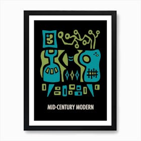 Mid-Century Modern Decor 1 Art Print