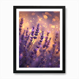 Lavender Night Image Art Print