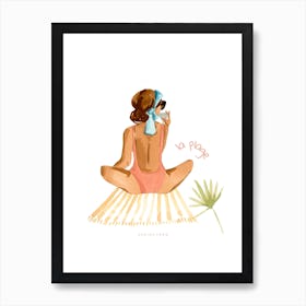 La Plage by Sabina Fenn Art Print