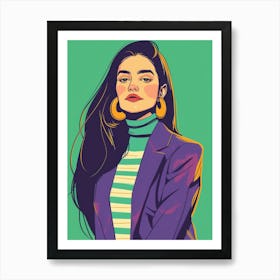 Portrait Of A Woman 403 Art Print