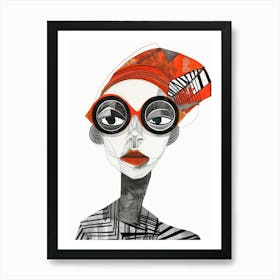 Woman In A Hat 54 Art Print