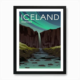 Iceland Travel Poster Art Print