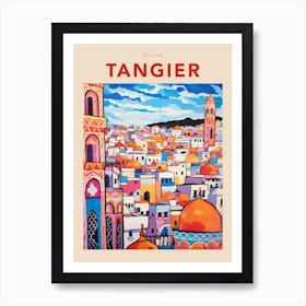 Tangier Morocco 5 Fauvist Travel Poster Art Print