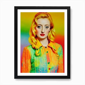 Andrea Riseborough Colourful Pop Movies Art Movies Art Print