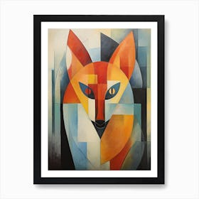 Fox Abstract Pop Art 1 Art Print
