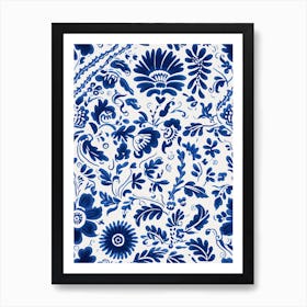 Nice, France, Inspired Travel Pattern 1 Art Print