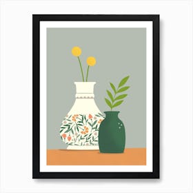 Dos Vases Art Print