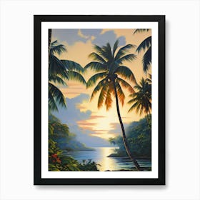 Sunset At The Beach 15 Art Print