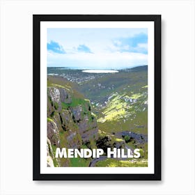 Mendip Hills, AONB, Area of Outstanding Natural Beauty, National Park, Nature, Countryside, Wall Print, Art Print