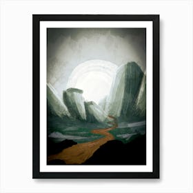 The Great Green Mountains Art Print