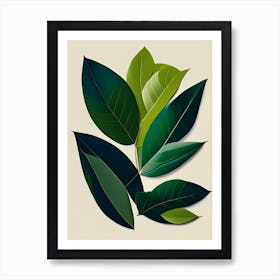 Bay Leaf Vibrant Inspired Art Print